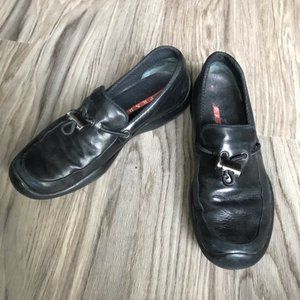 prada toggle loafers